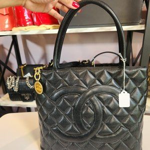 Chanel Medallion Caviar Leather
